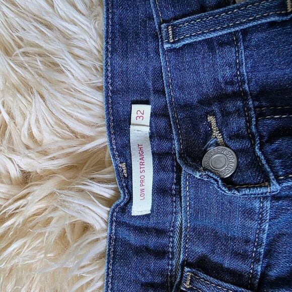 Levis Low Pro Straight Medium Wash Jeans Size 32 - Picture 4 of 6